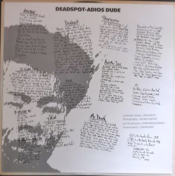 Deadspot : Adios Dude (LP)