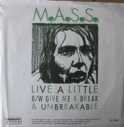 M.A.S.S. (3) : Live A Little (7")