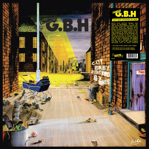 Charged G.B.H* : City Baby Attacked By Rats (LP, Album, Ltd, RE)