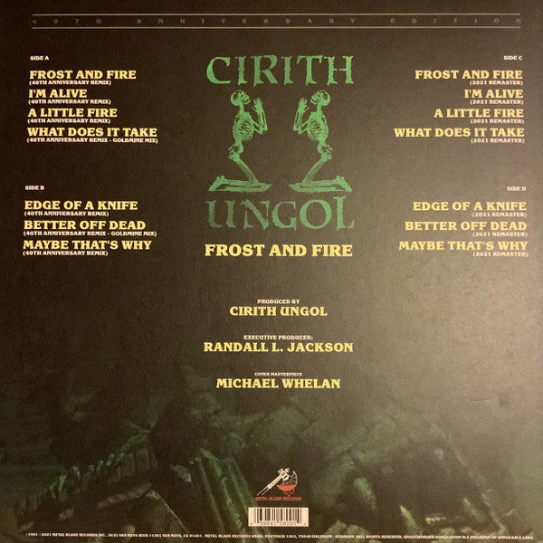 Cirith Ungol : Frost And Fire (2xLP, Album, RE, 180)