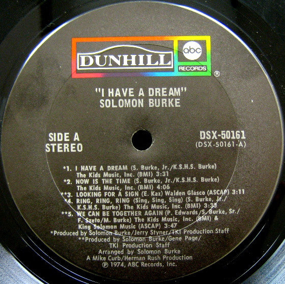 Solomon Burke : I Have A Dream (LP)