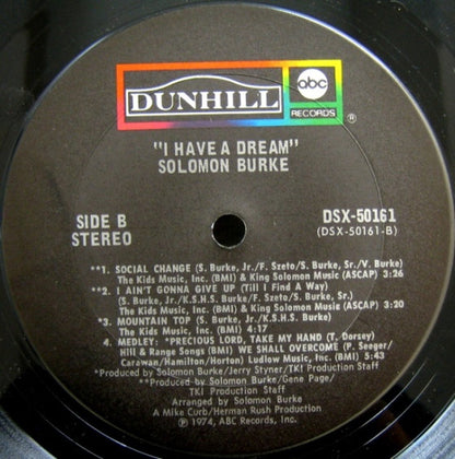 Solomon Burke : I Have A Dream (LP)