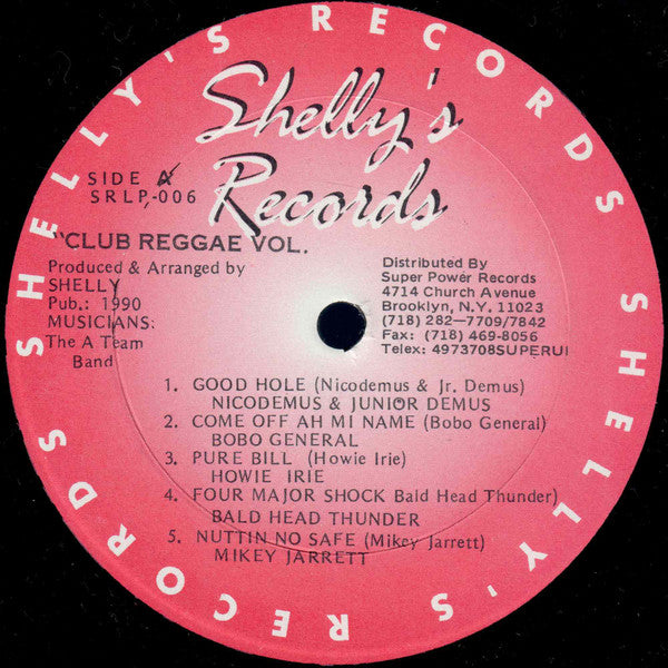 Various : Club Reggae Volume One (LP, Comp)