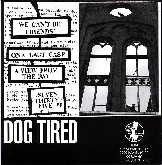 Dog Tired : Seven Thirty Five EP (7", EP)