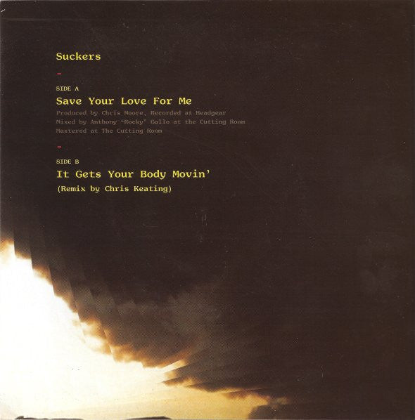 Suckers : Save Your Love For Me (7", Single)