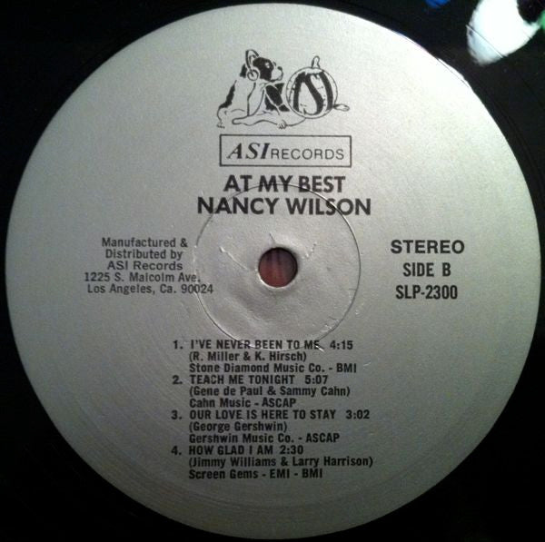 Nancy Wilson : At My Best (LP, Album)