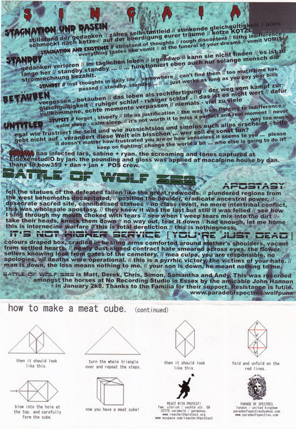 Singaia Vs Battle Of Wolf 359 : Singaia Vs Battle Of Wolf 359 (7")