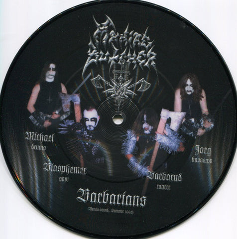 Maniac Butcher / Dark Storm : Black Horns Of Saaz (7", EP, Ltd, Pic, RE)