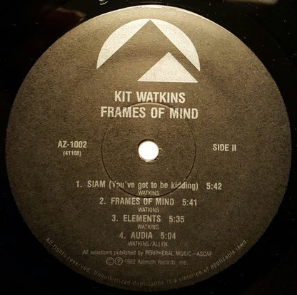 Kit Watkins : Frames Of Mind (LP, Album)