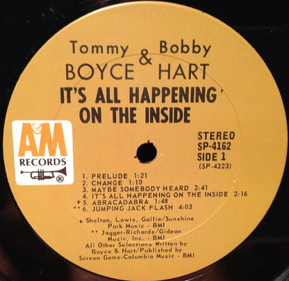 Tommy Boyce & Bobby Hart* : It's All Happening On The Inside (LP, Album)