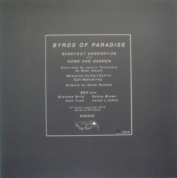 Byrds Of Paradise : Barefoot Generation (7", Single, Ltd, Num)