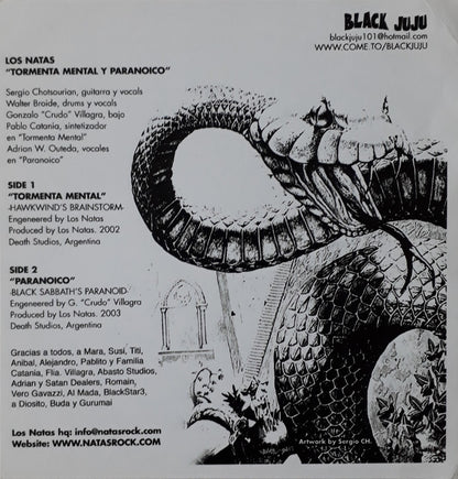 Los Natas : Tormenta Mental (7", Single, Ltd)