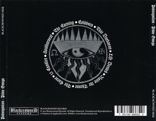Patronymicon : Prime Omega (CD, Album)