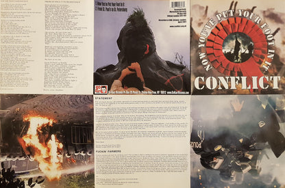 Conflict (2) : Now You've Put Your Foot In It (7", Single, Red)