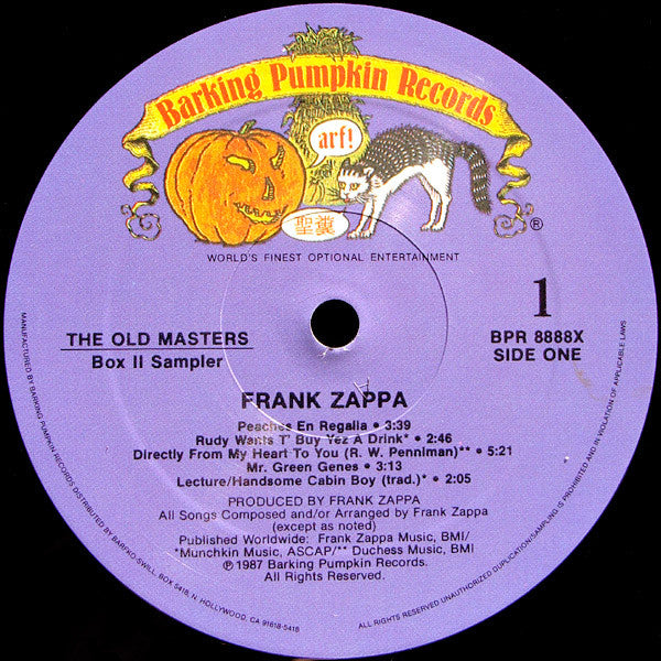 Frank Zappa : The Old Masters Box Two Sampler (LP, Comp, Smplr)