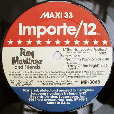 Ray Martinez And Friends : Lady Of The Night / Hey Honey, Come Give Me Money (12", Maxi)