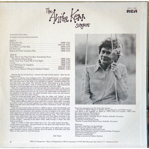 The Anita Kerr Singers : The Anita Kerr Singers (LP, Album)