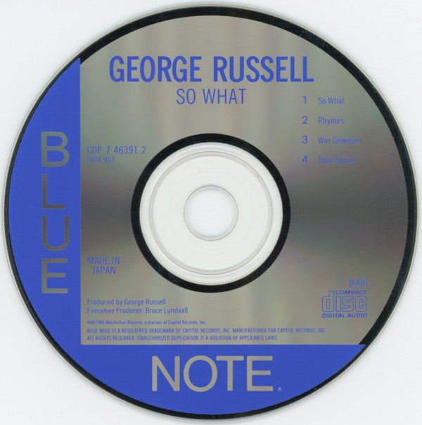 George Russell & The Living Time Orchestra : So What (CD, Album)