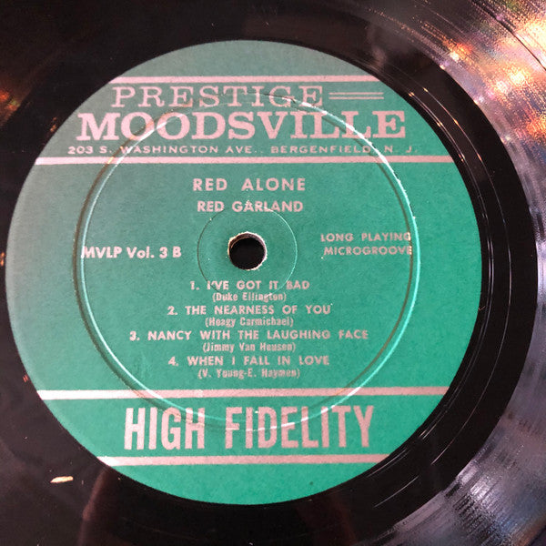 Red Garland : Red Alone - Volume 3 (LP, Album, Mono, Gre)