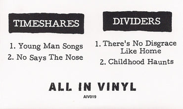 Timeshares / Dividers : Timeshares / Dividers (7", Whi)