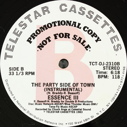 Essence III : The Party Side Of Town (12", Promo)