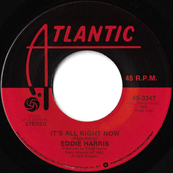 Eddie Harris : That Is Why You're Overweight / It's All Right Now (7", Pla)