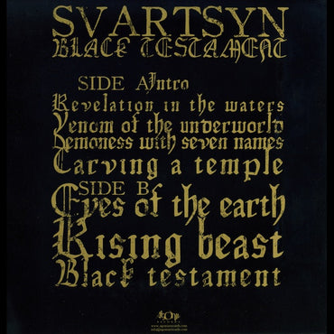 Svartsyn : Black Testament (LP, Album, Ltd)