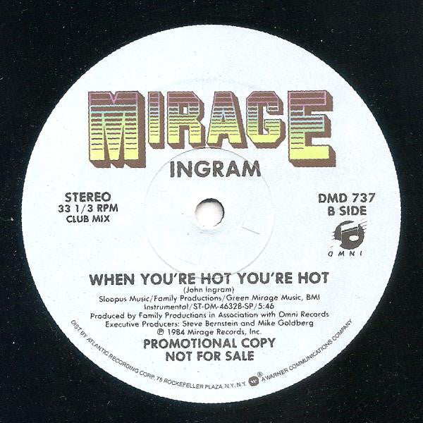 Ingram : When You're Hot You're Hot (12", Maxi, Promo)