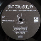 Bathory : The Return...... (LP, Album, RE, RP, 180)