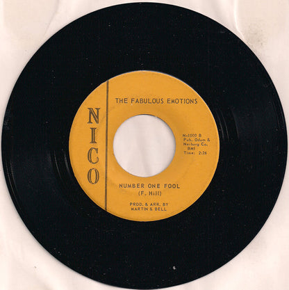 The Fabulous Emotions : Funky Chicken / Number One Fool (7")