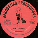 Dennis Brown / Melvin Irie / Mellow Banton : Don't Know Why / A Little Love (12")