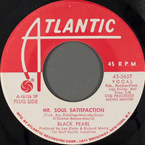 Black Pearl (9) : Mr. Soul Satisfaction (7", Single, Mono, Promo, SP )