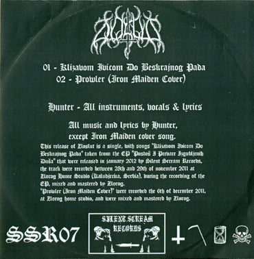 Zloslut : Klizavom Ivicom Do Beskrajnog Pada (CDr, Single)