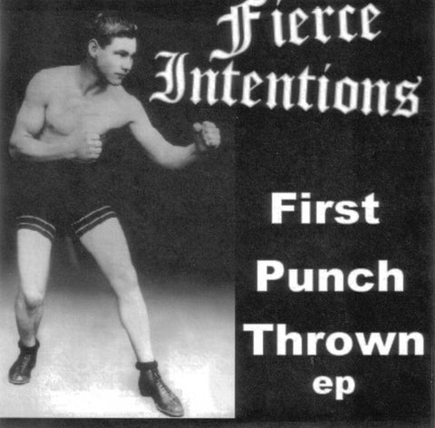 Fierce Intentions : First Punch Thrown EP (7", EP, Red)
