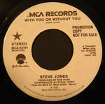 Steve Jones (2) : With You Or Without You (7", Promo)