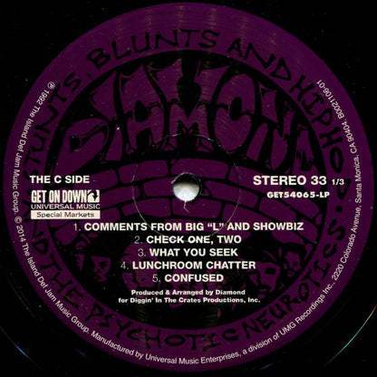 Diamond D And The Psychotic Neurotics : Stunts, Blunts, & Hip Hop (2xLP, Album, RE)