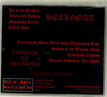 Hellgoat (2) / Legions Of Astaroth : Moonlight Ritual / The Moon Bleeds Red Upon The Earth (CD, Ltd)