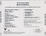 Bud Powell : Bud Plays Bird (CD, Album, Club)