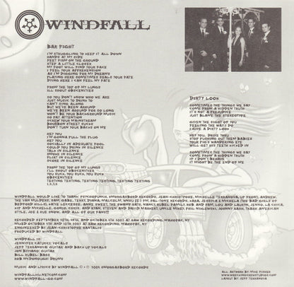 Windfall (5)  /  Psychopunch : Windfall / Psychopunch (7", EP, Blu)
