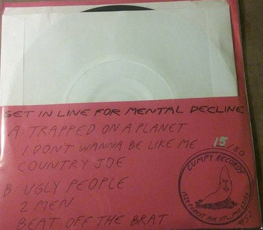 Urochromes : Get In Line For Mental Decline (7", Ltd, TP)