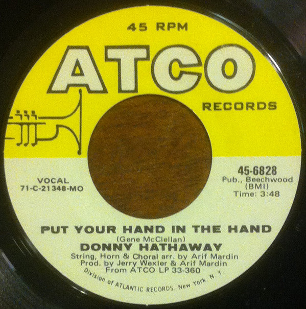 Donny Hathaway : Put Your Hand In The Hand (7", Single, MO)