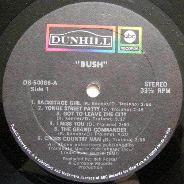 Bush (7) : Bush (LP, Album)