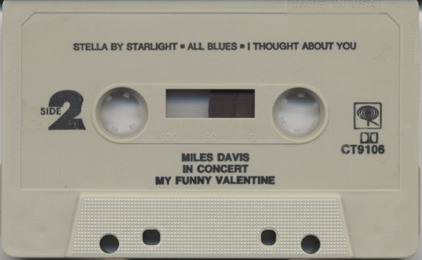 Miles Davis : My Funny Valentine - Miles Davis In Concert (Cass, Album)