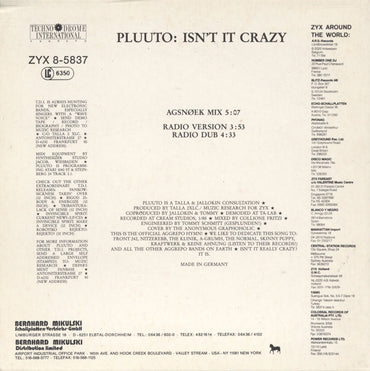 Pluuto : Isn't It Crazy (CD, Mini, Maxi)