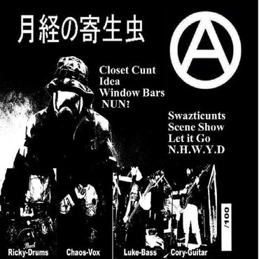 Menstrual Parasite : Self Titled (7", EP, Ltd, Mixed, Num)