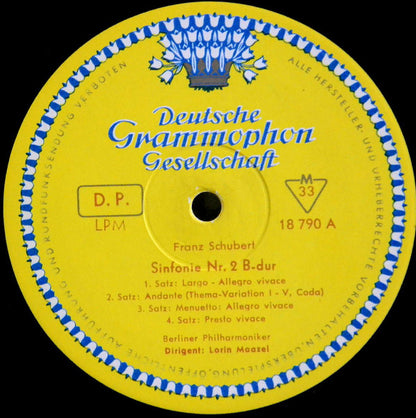 Schubert* – Berlin Philharmonic*, Lorin Maazel : Symphonien Nr. 2 Und Nr. 3 (LP, Mono)