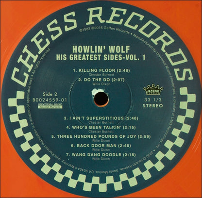 Howlin' Wolf : His Greatest Sides, Volume One (LP, Comp, Ltd, RE, Ora)