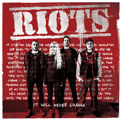Riots : It Will Never Change (LP, Album)