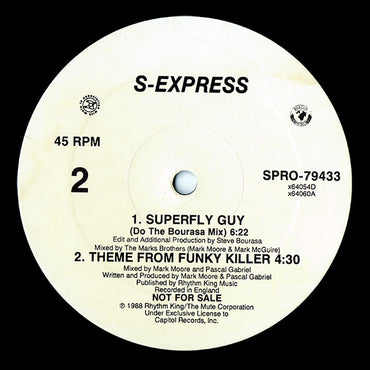 S-Express* : Superfly Guy (12", Promo)