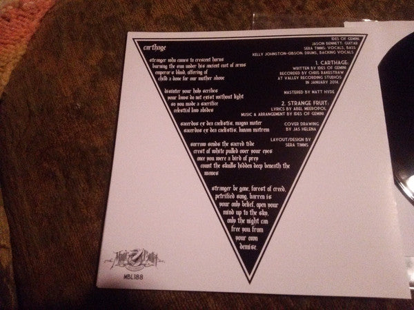 Ides Of Gemini : Carthage (7", Single, TP)